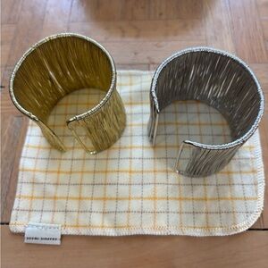 Vintage Punk Multi Layer Opening Wide Cuff
Bracelets Gold & Silver Set